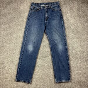 Levis 550 Jeans Mens 33x34 Blue Relaxed Fit Tapered Leg Denim Distressed Vintage